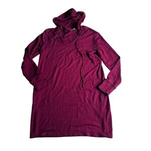 Max Studio Red Hooded Long Sleeve Dress - Women's XS